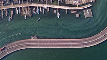 Aerial Photography of Road With Vehicles Passing by