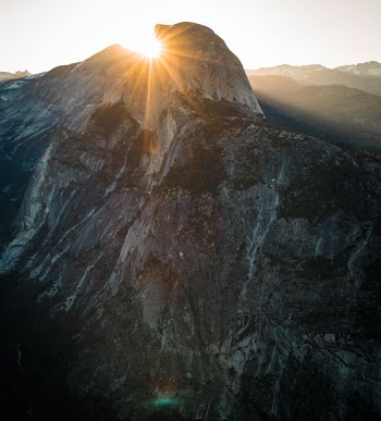 aerial photography of rocky mountain
