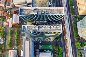 Aerial Photography of Rooftop Buildings