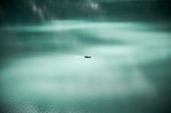 aerial photography of sailing boat at sea