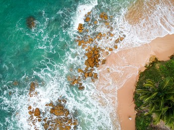 Aerial Photography of Seashore