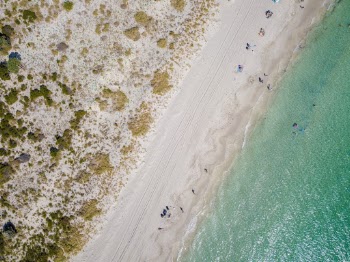 Aerial Photography of Seashore