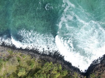 Aerial Photography Of Seashore