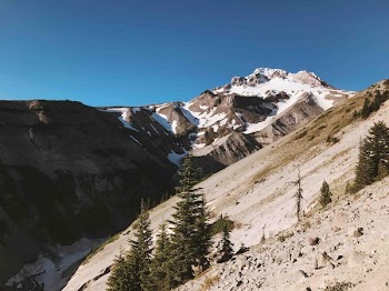 aerial photography of snow-covered mountain