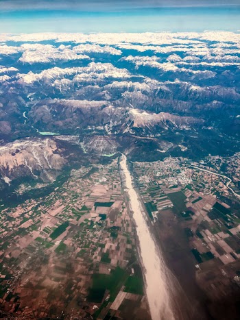 Aerial Photography of Snow Covered Mountains