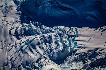 Aerial Photography of Snow Filled Surface