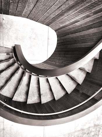 Aerial Photography of Spiral Stairs
