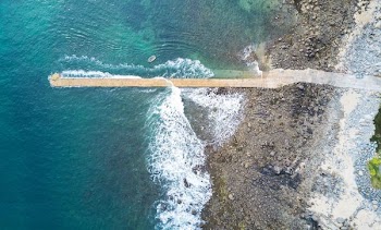 aerial photography of water