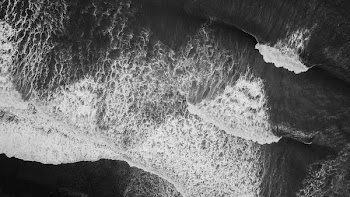 aerial photography of water waves