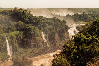 Aerial Photography of Waterfalls on Forest