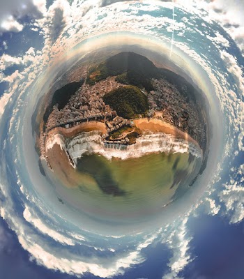 Aerial Photography of Waves Crashing on Shore