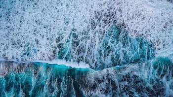 Aerial Photography of Waves on the Sea