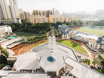 aerial photography of white building
