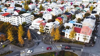 aerial photography of white houses during daytime