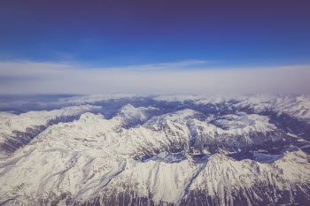 Aerial Photography Of White Mountains