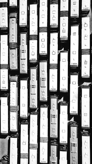 Aerial Photography of White Train Lot