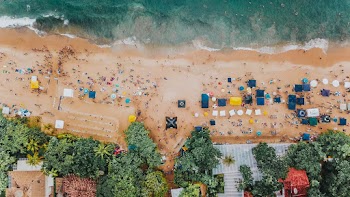 Aerial Seashore Beach Wave