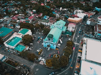 Aerial Shot Of Church