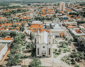 Aerial Shot Of Church