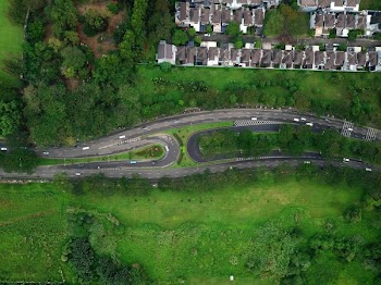 Aerial Shot Of Green Grass Field