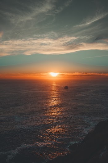 Aerial Shot Of Ocean