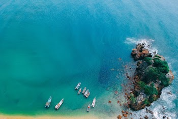 Aerial Shot Of Sea