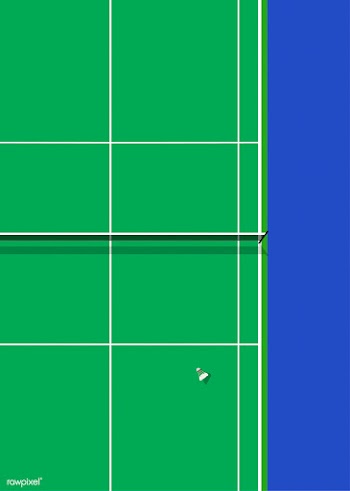 Aerial view of a badminton court | Free stock vector - 449798