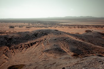 Aerial View of a Desert