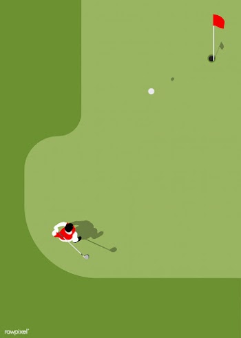 Aerial view of a golf coourse | Free stock vector - 449811