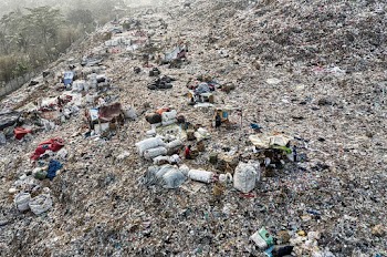 Aerial View of a Landfill