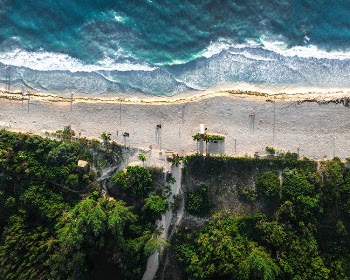 Aerial View of a Seashore