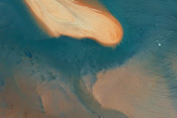Aerial View of an island