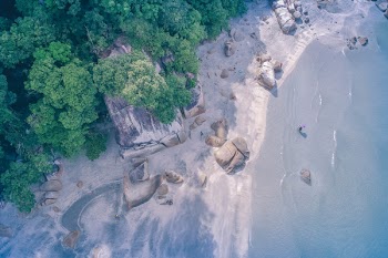 Aerial-view of Beach Shore