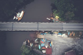 Aerial View of Bridge