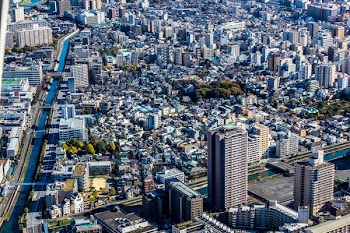 aerial view of building