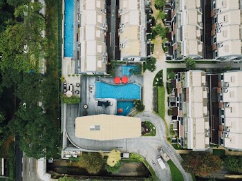 aerial view of buildings