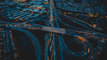 aerial view of city