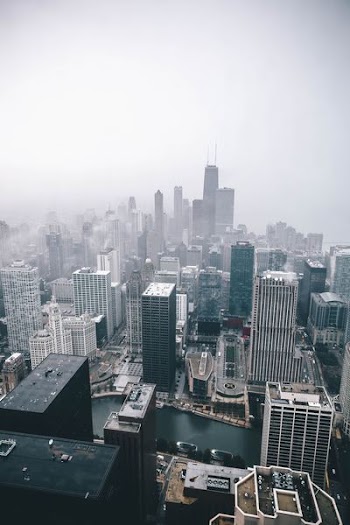 aerial view of city at daytime