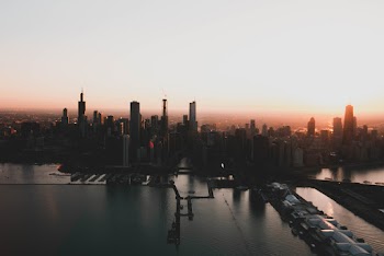 Aerial View of City Buildings