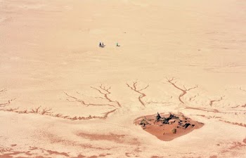 aerial view of desert during daytime