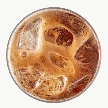 Aerial view of fizzy drink in a glass | Free  transparent png - 2348614
