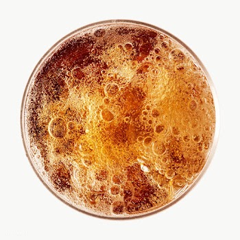 Aerial view of fizzy drink in a glass | Free  transparent png - 2348619