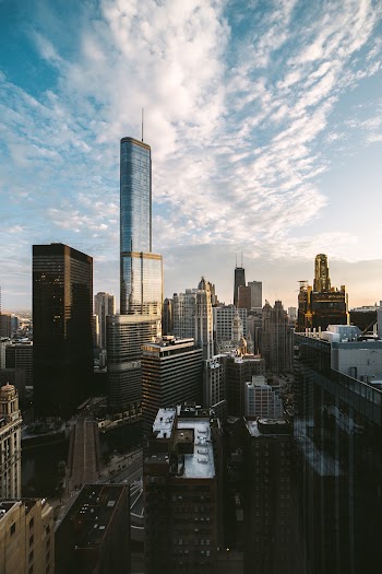 Aerial View of High-rise Building