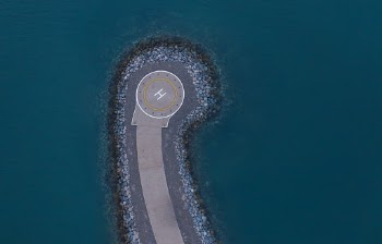 Aerial View of Island