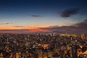 Aerial View of Landmark City