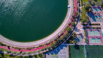 Aerial View of Large Body of Water