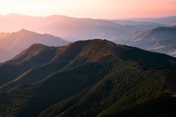 aerial view of mountain
