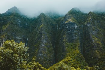 aerial view of mountain