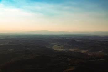 aerial view of mountains