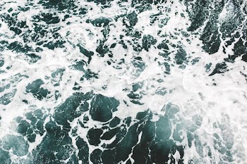 aerial view of ocean wave